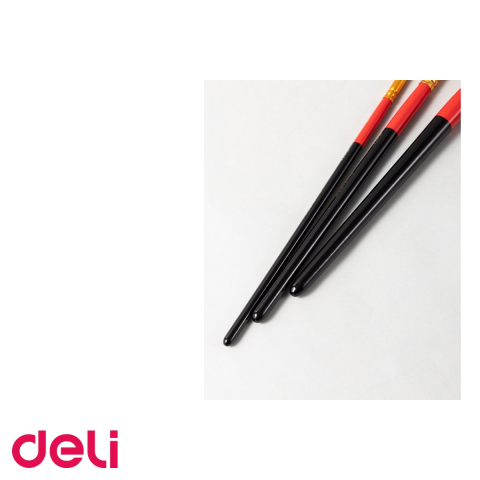 Set 3 pensule Deli par natural de ponei, varfuri rotunde nr 2, 5, 8, pentru pictura acrilica, acuarela si ulei [4]