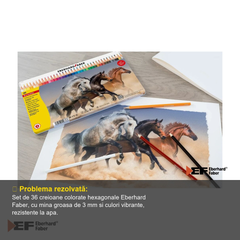 CREIOANE COLORATE 36 CULORI CUTIE METAL EBERHARD FABER [3]