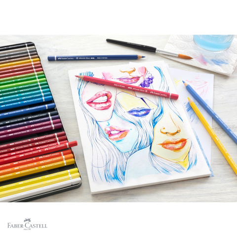 Set 36 creioane colorate Faber-Castell Polychromos, mina groasa 3.8 mm, pentru artisti profesionisti [3]