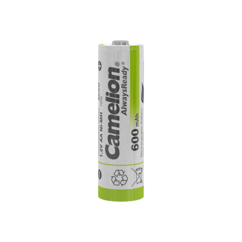Set 4 Acumulatori AA Reincarcabili Camelion Solar Ni-MH 600mAh, Preincarcati, Pentru Dispozitive cu Consum Redus, Blister [6]