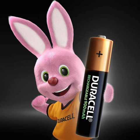 Set 4 Baterii Acumulatori Duracell AAA, Reincarcabile, Pre-incarcate, 900 mAh, pentru Dispozitive Electronice de Uz Zilnic, Gata de Utilizare [4]