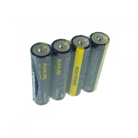 Baterii Alcaline LR03  - Set 4 baterii alcaline AAA R3, Esperanza High Power 95983, 1.5V