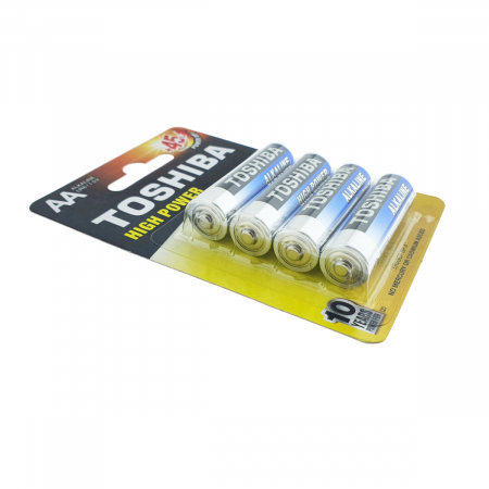 Set 4 baterii LR06 alcaline, Toshiba High Power AA, 1.5V, in blister [1]