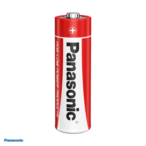 Set 4 baterii zinc carbon Panasonic AA R6, 1.5 V, 14.5 x 50.5 mm, in blister [3]