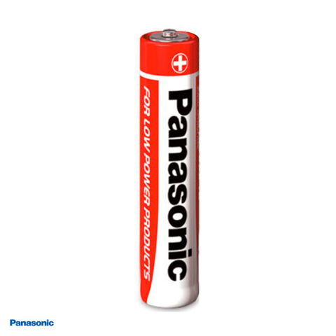 Set 4 baterii zinc carbon Panasonic AAA R03, 1.5 V, 10.5 x 44.5 mm, in blister [3]