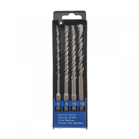 Accesorii gaurire - Set 4 burghie SDS pentru beton,6-8-10-12mm, FAE-30691