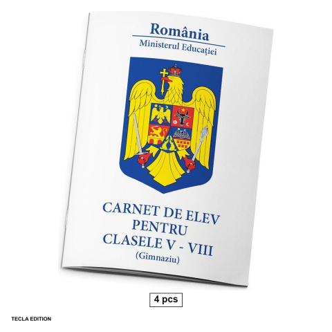 Formulare tipizate - Set 4 carnete de elev pentru clasele V-VIII, A6