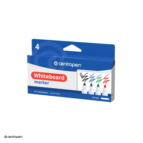 Set 4 markere whiteboard Centropen 8559, varf rotund 2.5 mm, 4 culori [3]