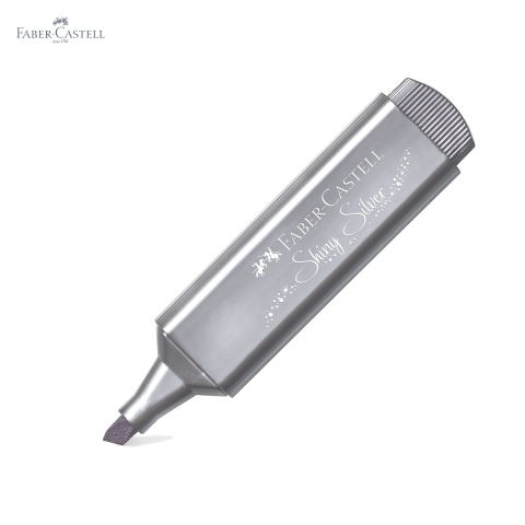 Set 4 textmarkere metalizate Faber-Castell, varf tesit, cerneala pe baza de apa, pentru birou si scoala [4]