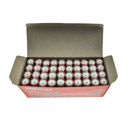 Set 40 baterii AA, Toshiba Heavy Duty, R6, 1.5V, ambalate in folie [2]