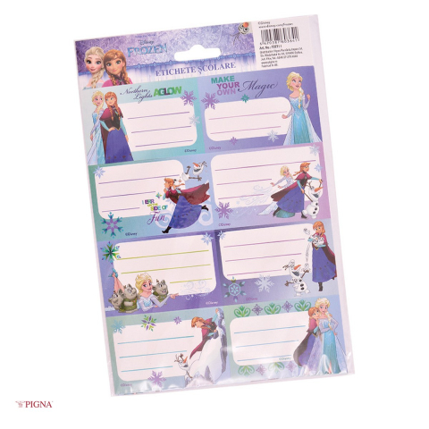 Birotica papetarie - Set 40 etichete autoadezive Pigna Frozen, scolare