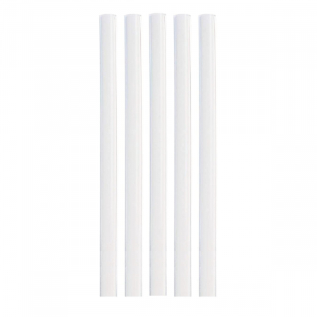 Accesorii lipit - Set 5 baghete din silicon transparent, 11.2mm diametru x 200 mm lungime, Megatec 10510, rezerve pentru pistol de lipit