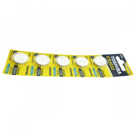 Set 5 baterii litiu 3V CR2032, tip moneda, Toshiba, in blister [4]