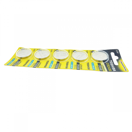 Set 5 baterii litiu 3V CR2430, tip moneda, Toshiba, in blister [4]