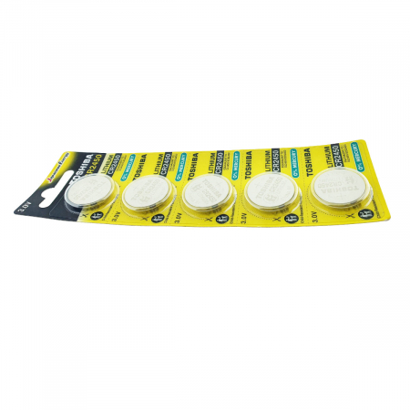 Set 5 baterii litiu 3V CR2450, tip moneda, Toshiba, in blister [4]