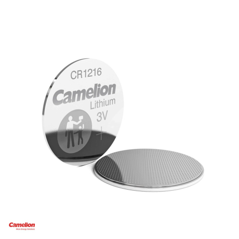 Set 5 baterii litiu Camelion CR1216, litiu - dioxid de mangan, 3 V, 25 mAh, 12.5 x 1.6 mm, in blister [3]