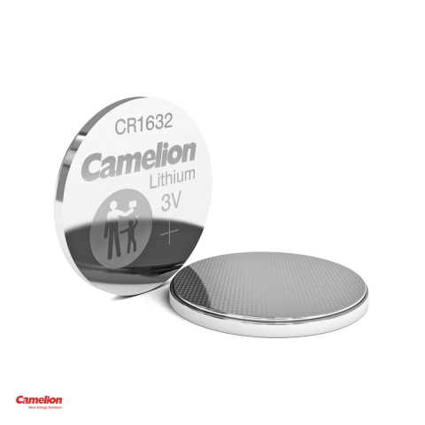 Set 5 baterii litiu Camelion CR1632, litiu - dioxid de mangan, 3 V, 120 mAh, 16 x 3.2 mm, in blister [3]
