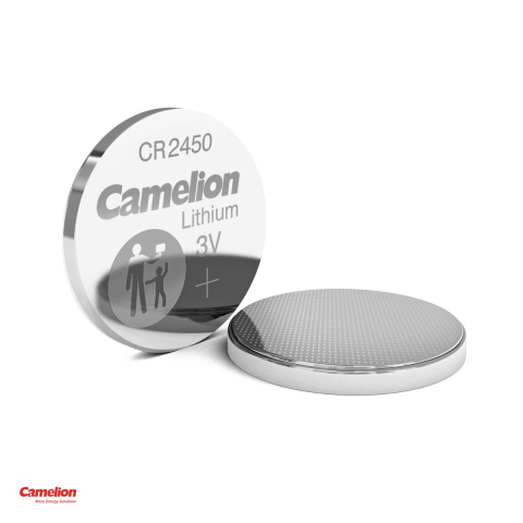 Set 5 baterii litiu Camelion CR2450, litiu - dioxid de mangan, 3 V, 550 mAh, 24.5 x 5.0 mm, in blister [3]