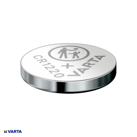 Set 5 baterii litiu VARTA CR1220, litiu - dioxid de mangan, 3 V, 35 mAh, 12.5 x 2.0 mm, 5 blistere [3]