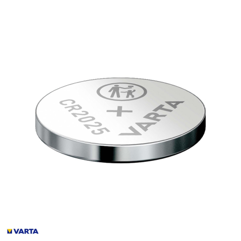 Set 5 baterii litiu VARTA CR2025, litiu - dioxid de mangan, 3 V, 170 mAh, 20 x 2.5 mm, in blister [3]