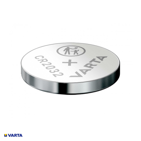 Set 5 baterii litiu VARTA CR2032, litiu - dioxid de mangan, 3 V, 230 mAh, 20 x 3.2 mm, in blister [3]