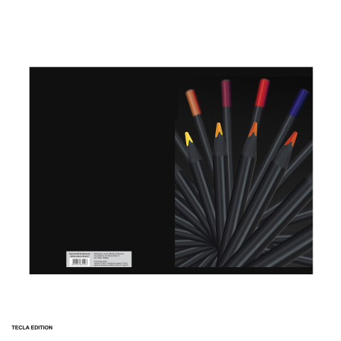 Set 5 caiete A4 Dictando 60 File, Notite, Scolar si Birou, Design Black Pastel cu Creioane Colorate [3]