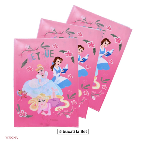 Birotica papetarie - Set 5 coperte Pigna Princess, A5, caiet