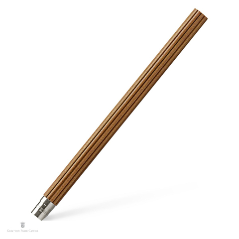 Instrumente de scris - Set 5 creioane de rezerva pentru Perfect Pencil, duritate B, Graf von Faber Castell, platinat, maro