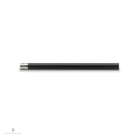 Set 5 creioane de rezerva pentru Perfect Pencil, duritate B, Graf von Faber Castell, platinat, negru [3]