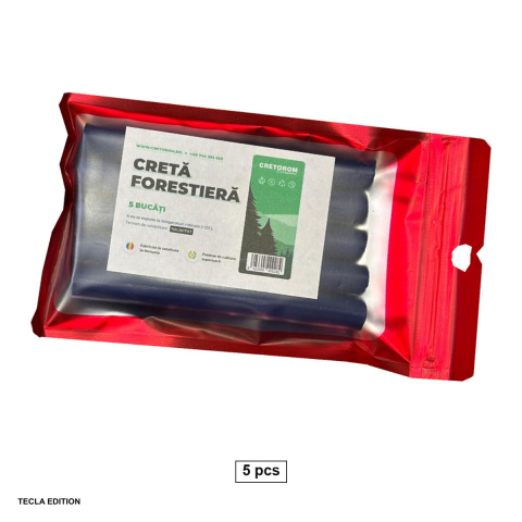 Handmade Creativ si Hobby - Set 5 crete forestiere pentru lemn, zidarie, metal si piatra, albastre