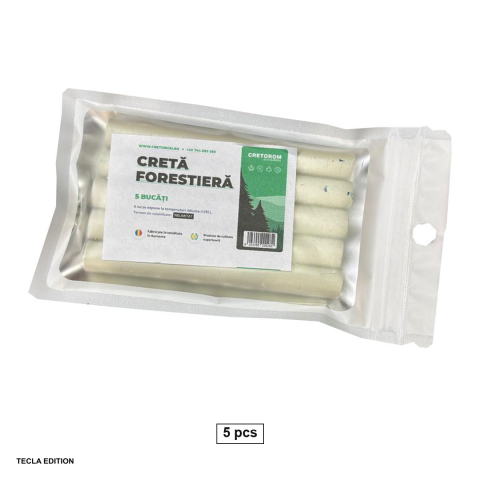 Handmade Creativ si Hobby - Set 5 crete forestiere pentru lemn, zidarie, metal si piatra, albe