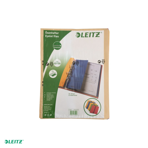 Set 5 dosare carton capse 1/2 diverse culori Leitz, A4, asortate [3]