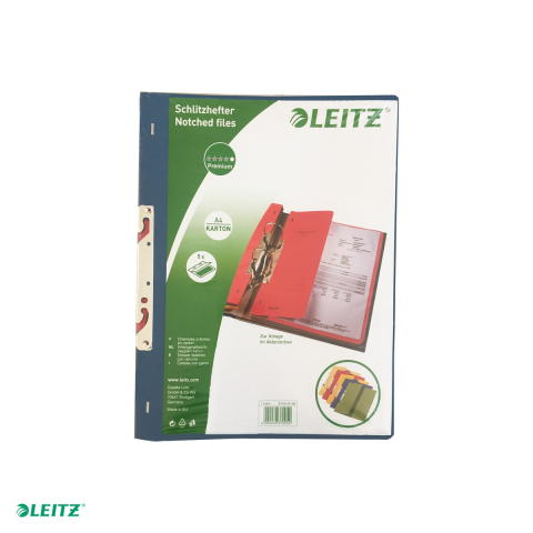 Set 5 dosare carton incopciat 1/2 diverse culori Leitz, A4, asortate [3]