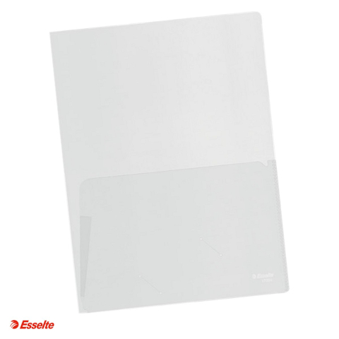 Mape de prezentare - Set 5 mape de prezentare Esselte, PP, A4, 180 microni, standard, capacitate 50 coli (80 g/mp) PE fiecare parte, incolor