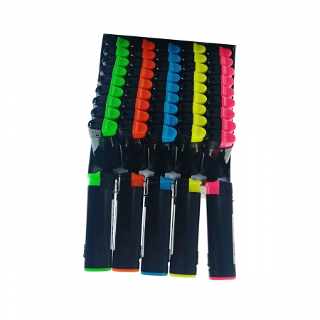 Set 50 brichete cu LED, de buzunar, BRFL00051, 81 x 25 x 10 mm, flacara reglabila, multicolor [1]