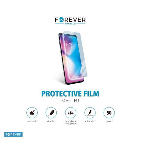 Plottere si aparate de croit folii - Set 50 folii de protectie anti-coliziune, Forever, pentru masina de taiat folii, de aplicat pe telefoane si ceasuri