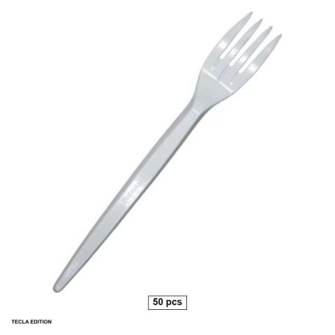 Casnice - Set 50 furculite biodegradabile din materiale compostabile, pentru alimente calde si reci, rezistente si usoare