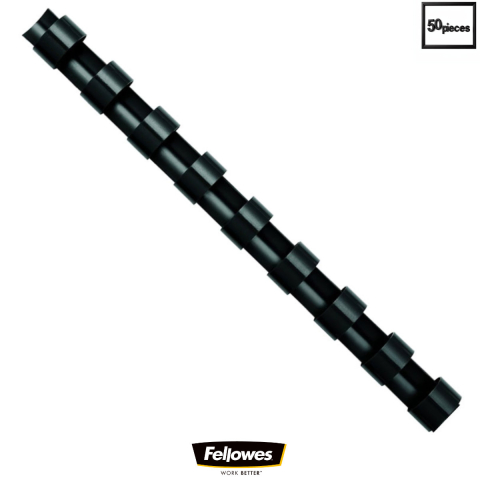 Sisteme de indosariat - Set 50 Spire plastic 32 mm negru pentru legat documente A4 pana la 280 coli Fellowes