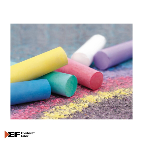 Set 6 crete colorate Eberhard Faber pentru asfalt, lavabile, activitati outdoor [3]