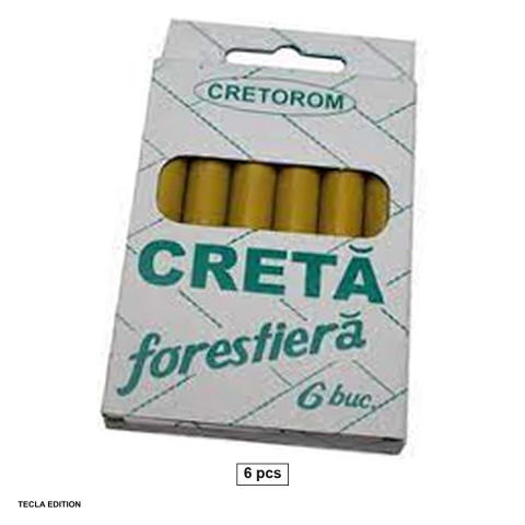 Handmade Creativ si Hobby - Set 6 crete forestiere rotunde pentru lemn, galbene