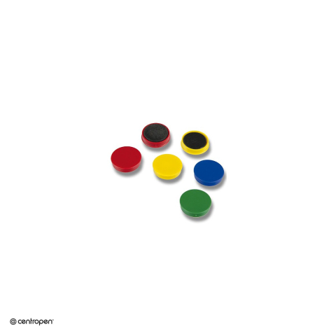 Set 6 magneti Centropen, pentru whiteboard, 30 mm, 4 culori [3]