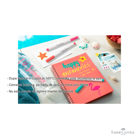 Set 6 markere creative Faber-Castell Goldfaber Holiday Vibes, varf pensula, pentru suprafete multiple [1]