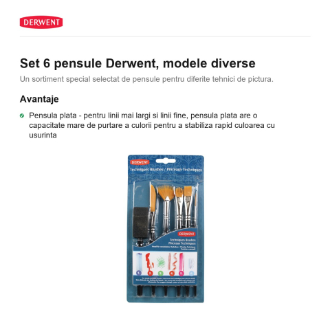 Set 6 pensule Derwent, modele diverse [1]