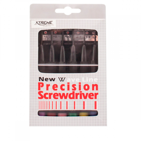 Set 6 surubelnite de precizie cu cap rotativ, Xtreme 00577, cutie depozitare, negre [5]