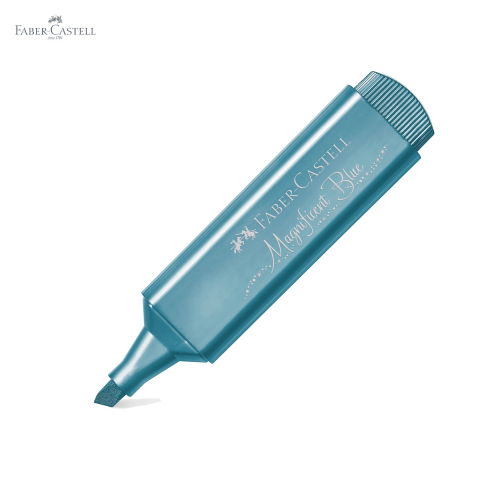 Set 6 textmarkere metalizate Faber-Castell, varf tesit, 3 grosimi de scriere, cerneala pe baza de apa [4]