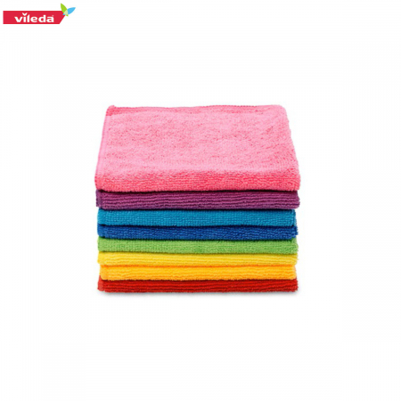 Set 8 lavete Vileda Microfibre Colors 18597, multifunctionale, 30 x 30 cm, absorbante, multicolor [1]