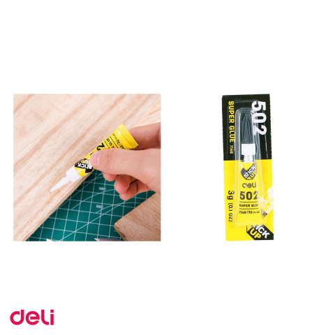 Set 8 tuburi lipici superglue Deli, 3 g, tub din aluminiu, rezistent la apa [3]