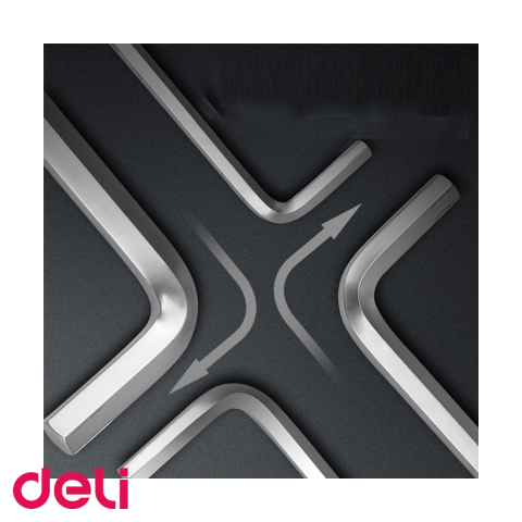 Set 9 chei imbus cap sferic Deli, otel crom vanadiu, dimensiuni 1.5-10 mm, cu suport organizator [4]