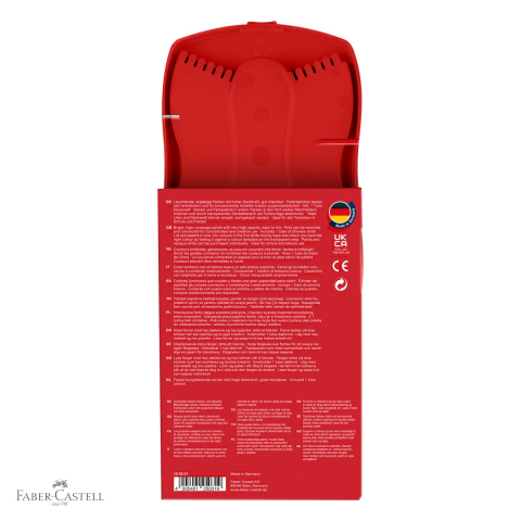 Set acuarele Faber-Castell Connector 24 culori, capac-paleta transparent, cu tub alb si pensula incluse, pentru scoala [3]