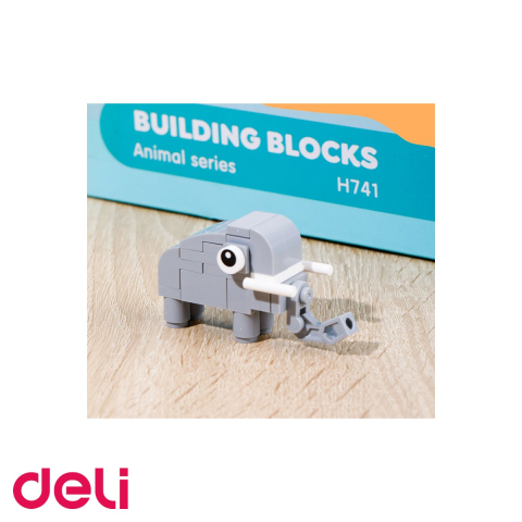 Set blocuri constructii tip Lego Deli, model animale asortate, din plastic, jucarie creativa si educativa pentru copii [3]